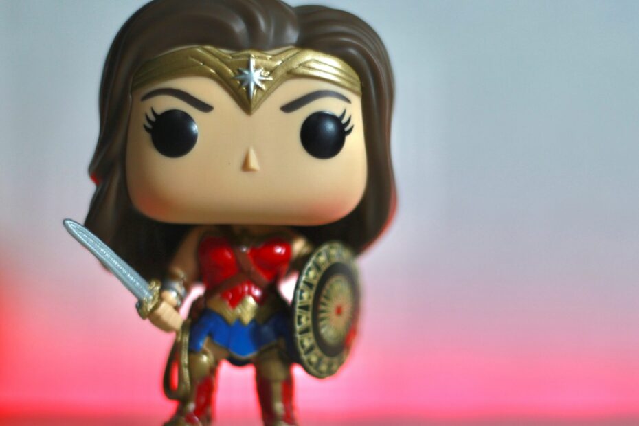 A Wonder Woman figurine. She isn't a fan of midlife myths that keep us stuck.